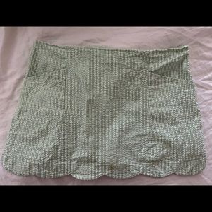 Lilly Pulitzer Seersucker Scalloped Skort